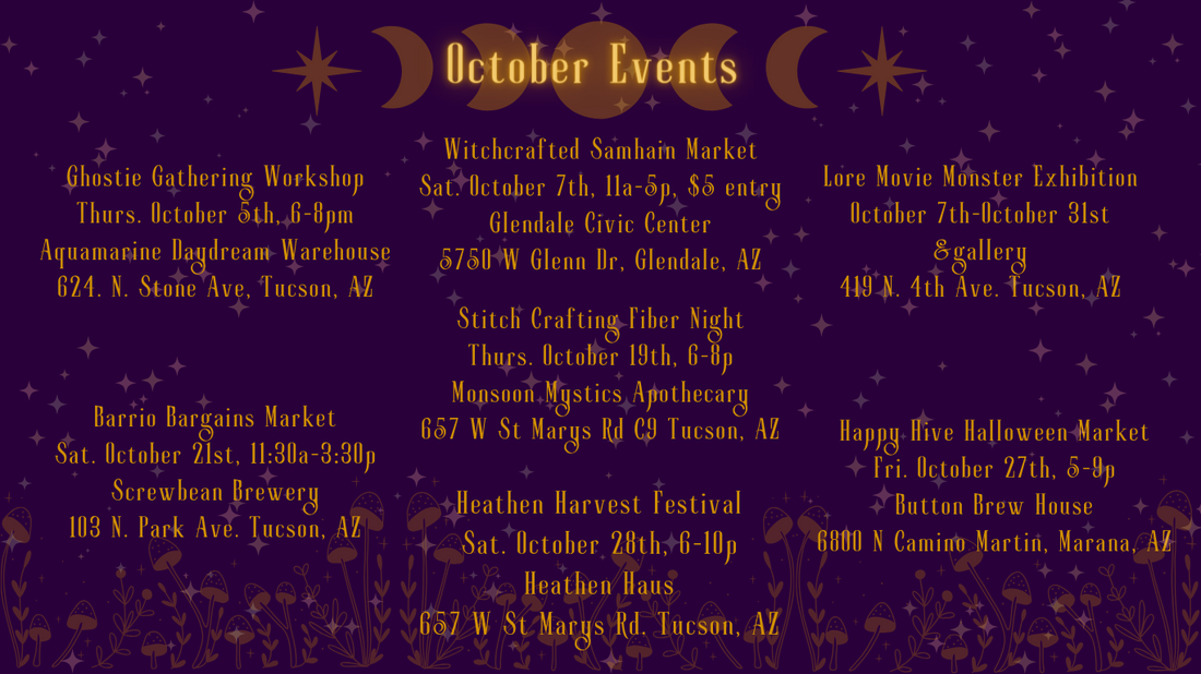 October Events Calendar