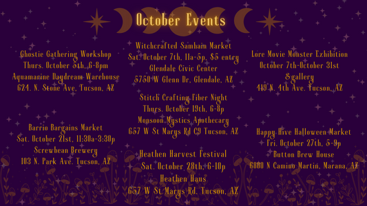 October Events Calendar