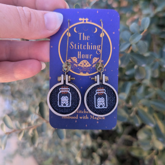 Tooth in Jar Earrings