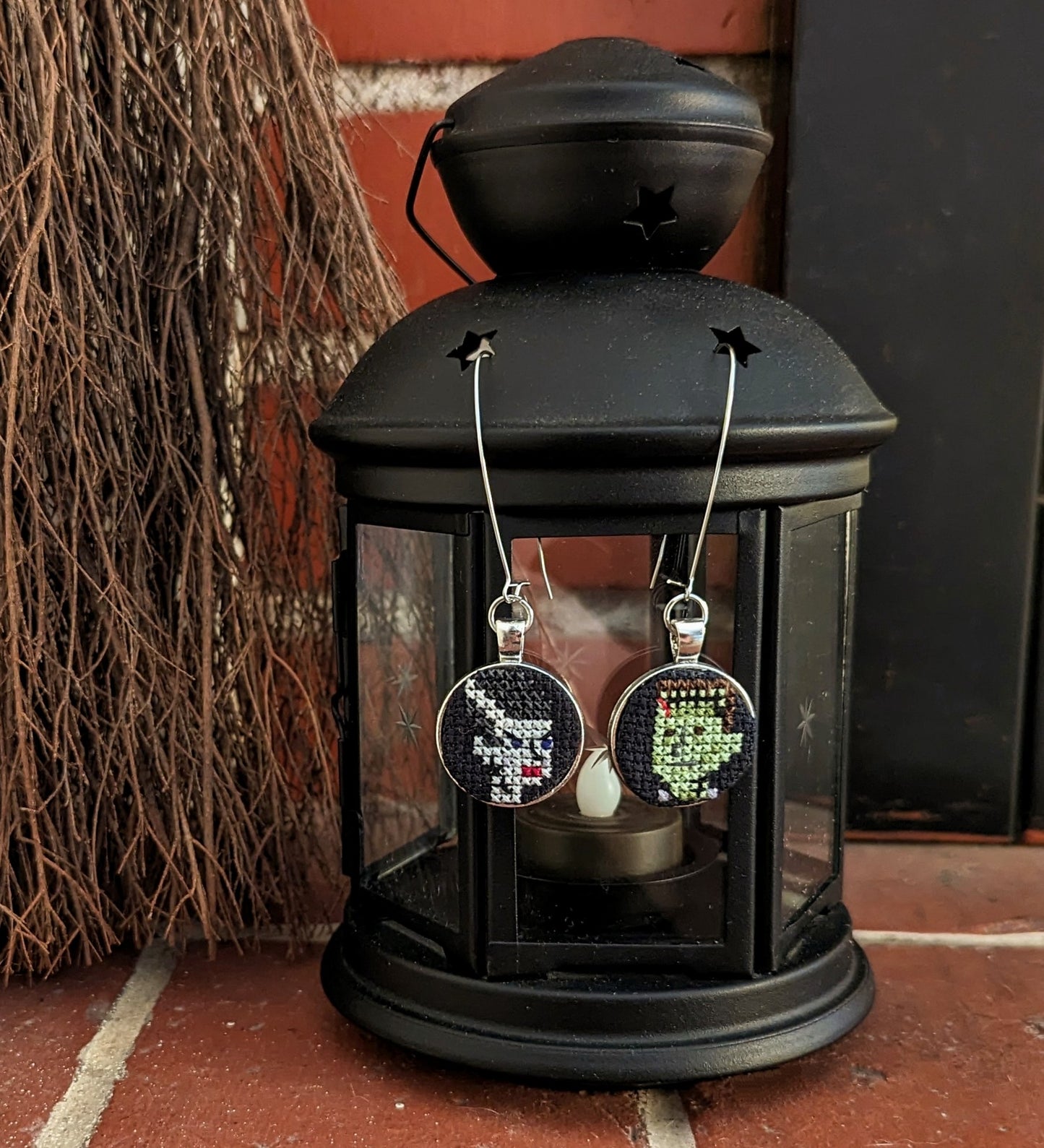 Bride and Frankenstein Earrings