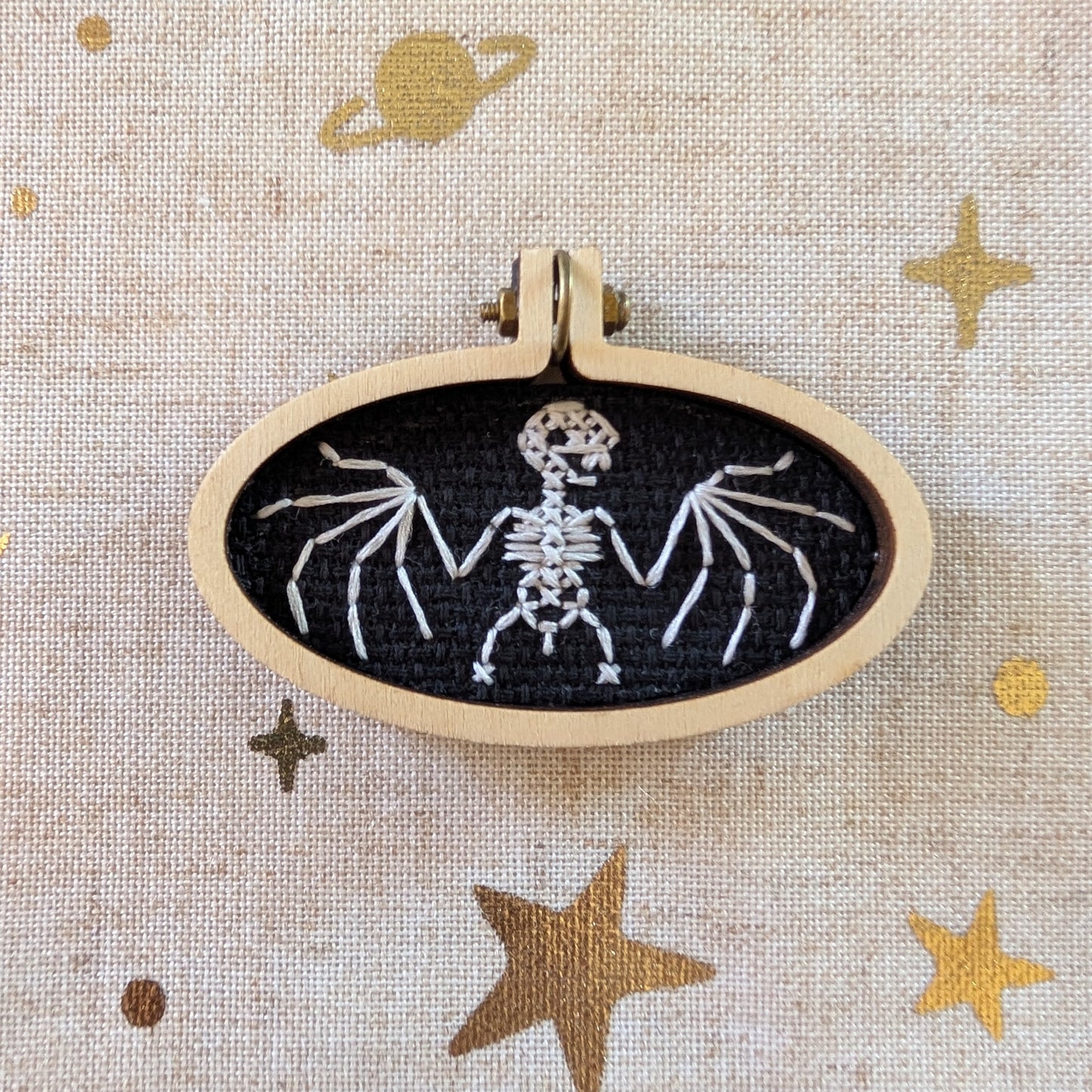 Skelly Bat Necklace