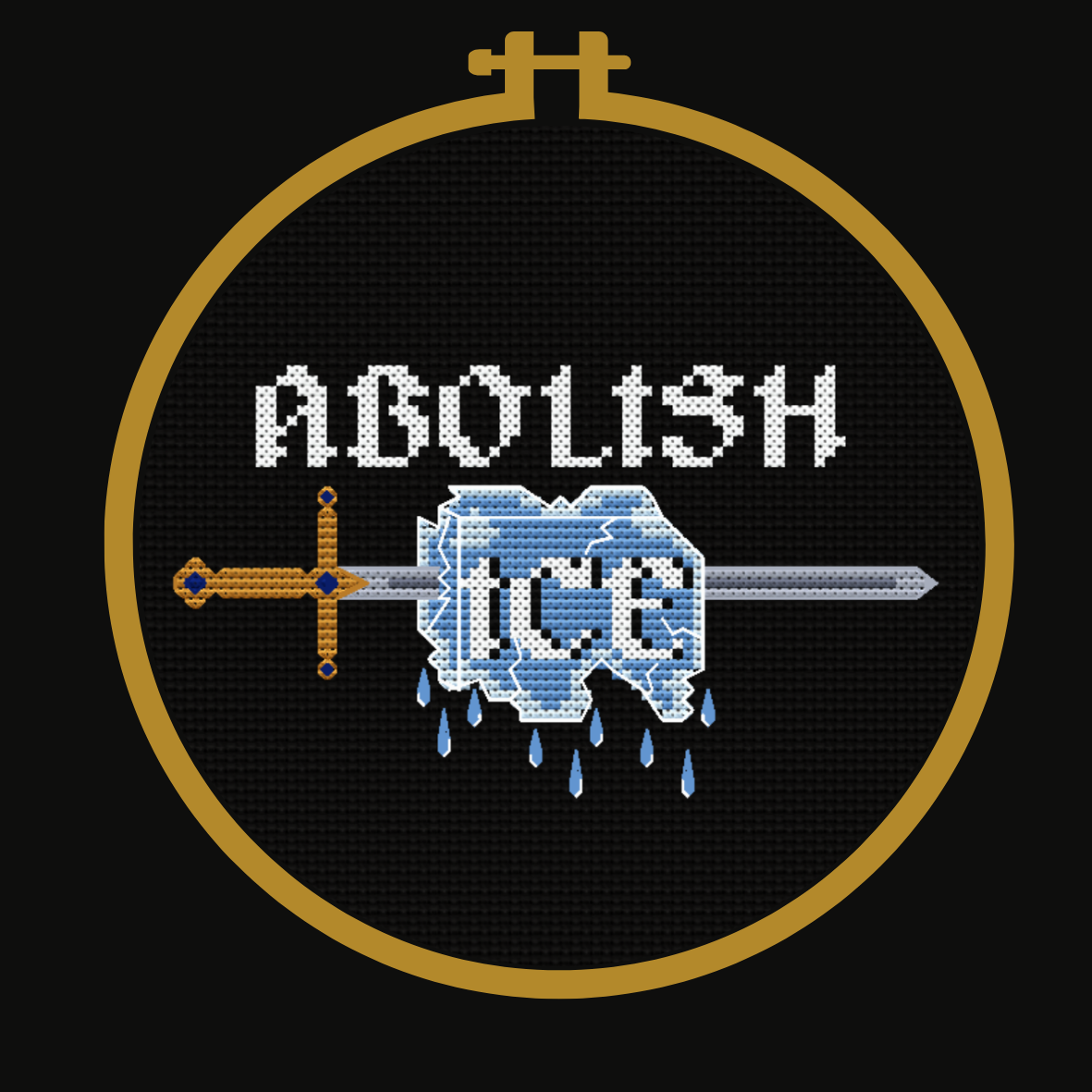 "ABOLISH ICE" Pattern *DIGITAL DOWNLOAD*