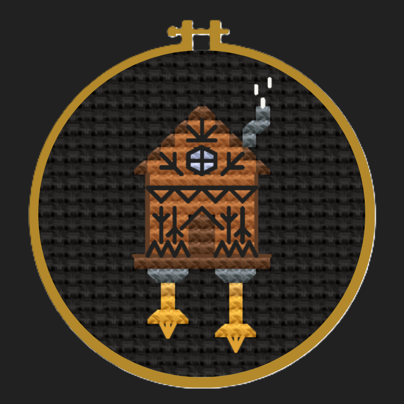 Baba Yaga Hut Sticker