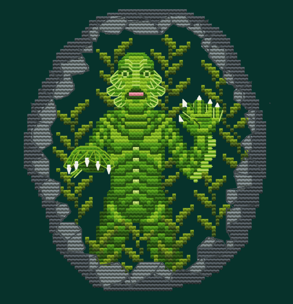 Creature in the Grotto Sticker