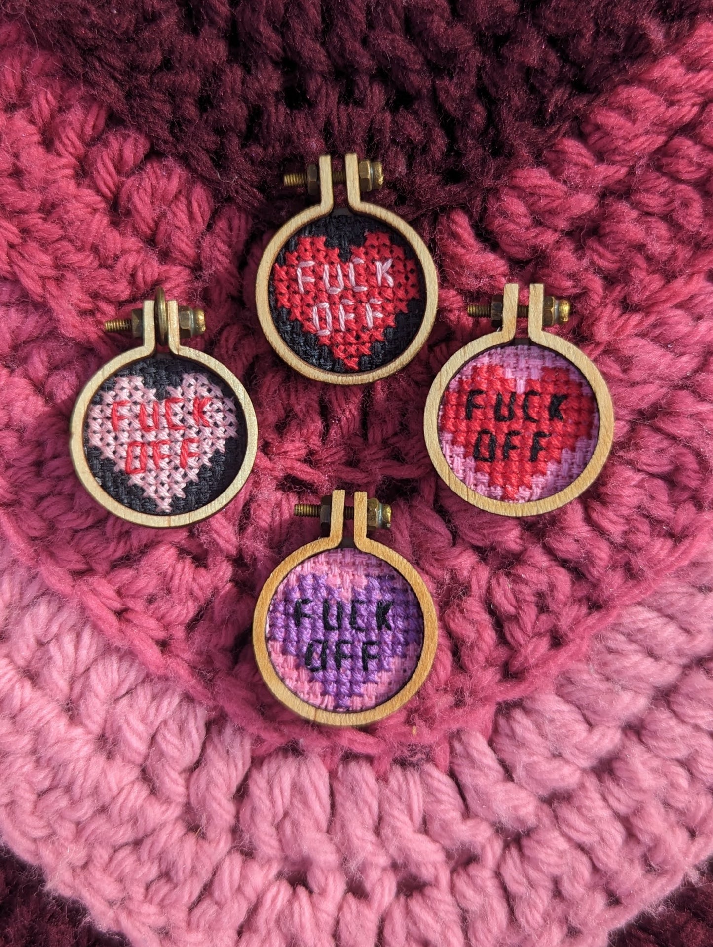 "Fuck Off" Sour Candy Heart Necklace