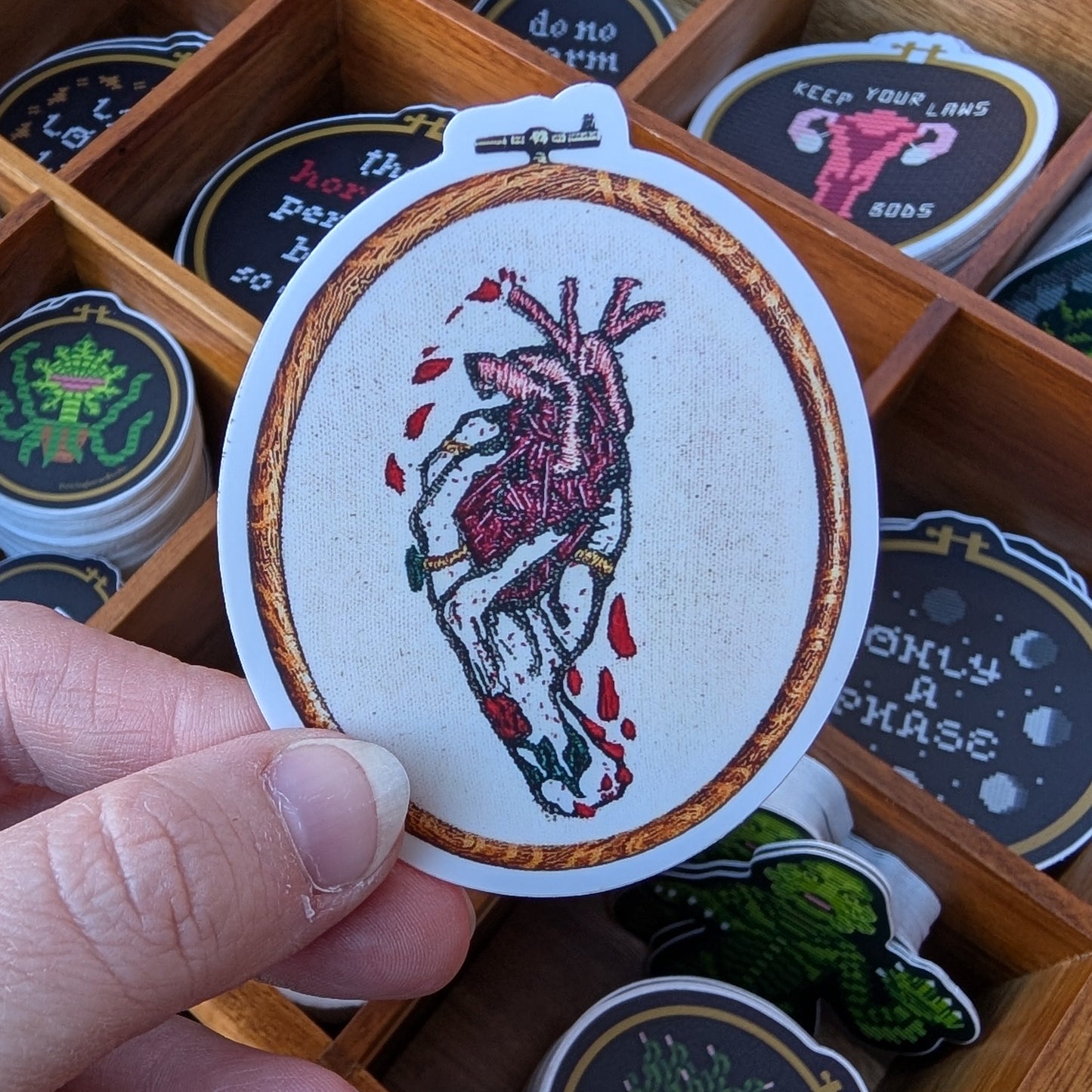 Heart in Hand Sticker