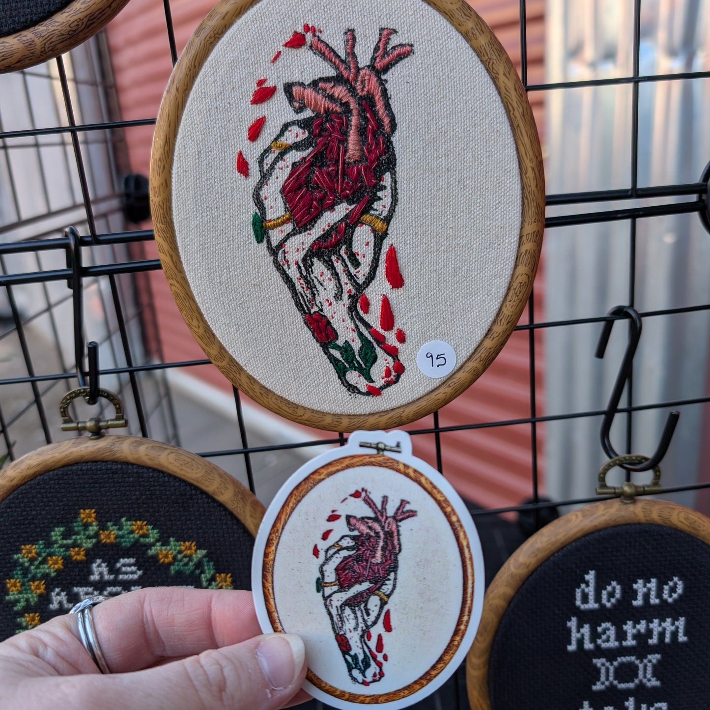 Heart in Hand Sticker