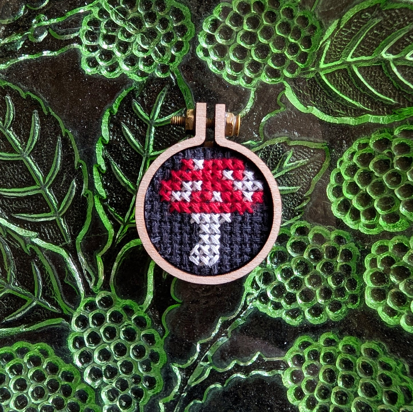 Mushroom Mini Cross-Stitch Kit