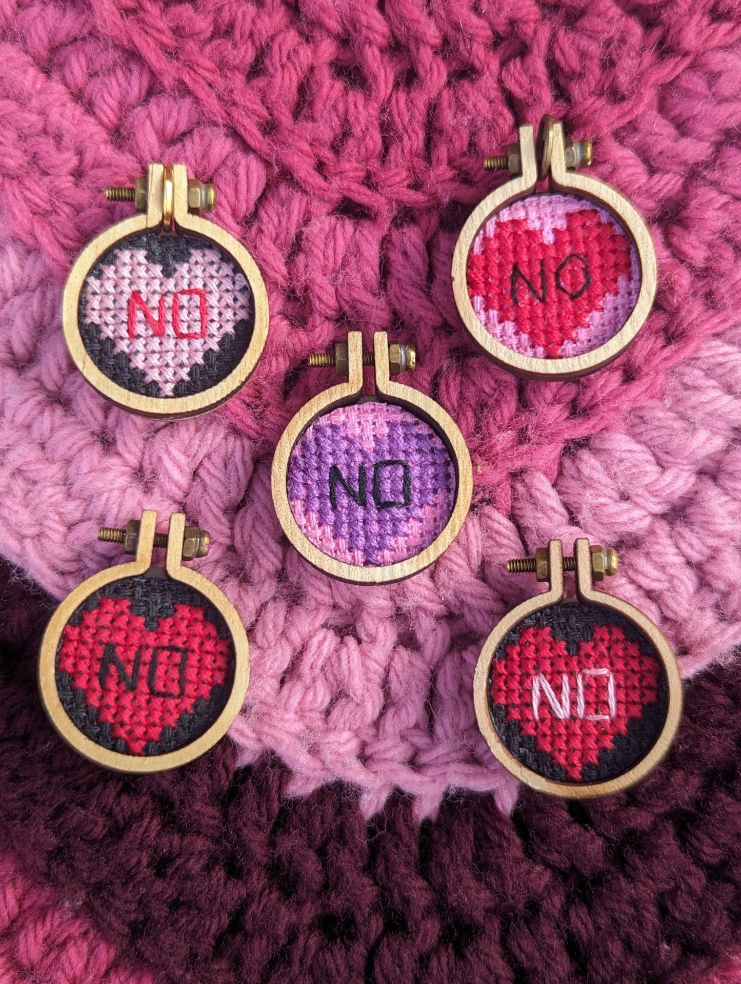 "NO" Sour Candy Heart Necklace