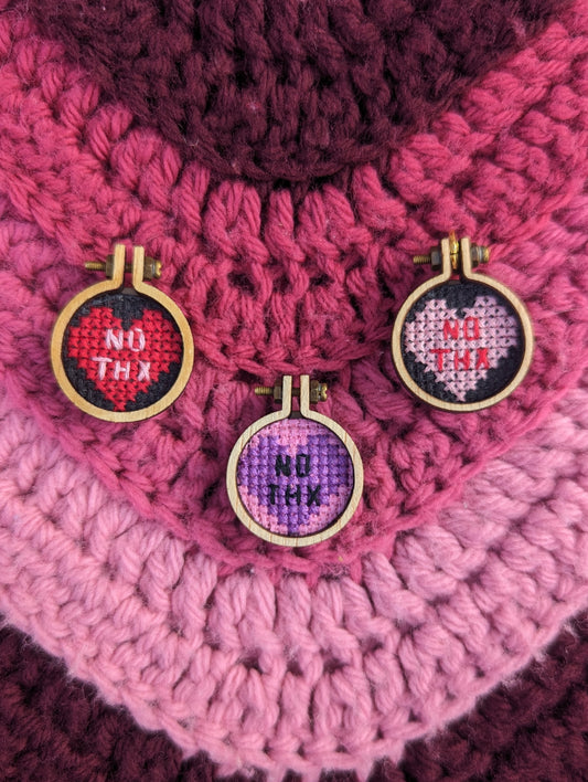 "No Thx" Sour Candy Heart Necklace