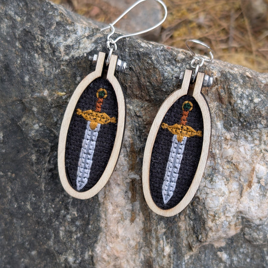 Sword Earrings