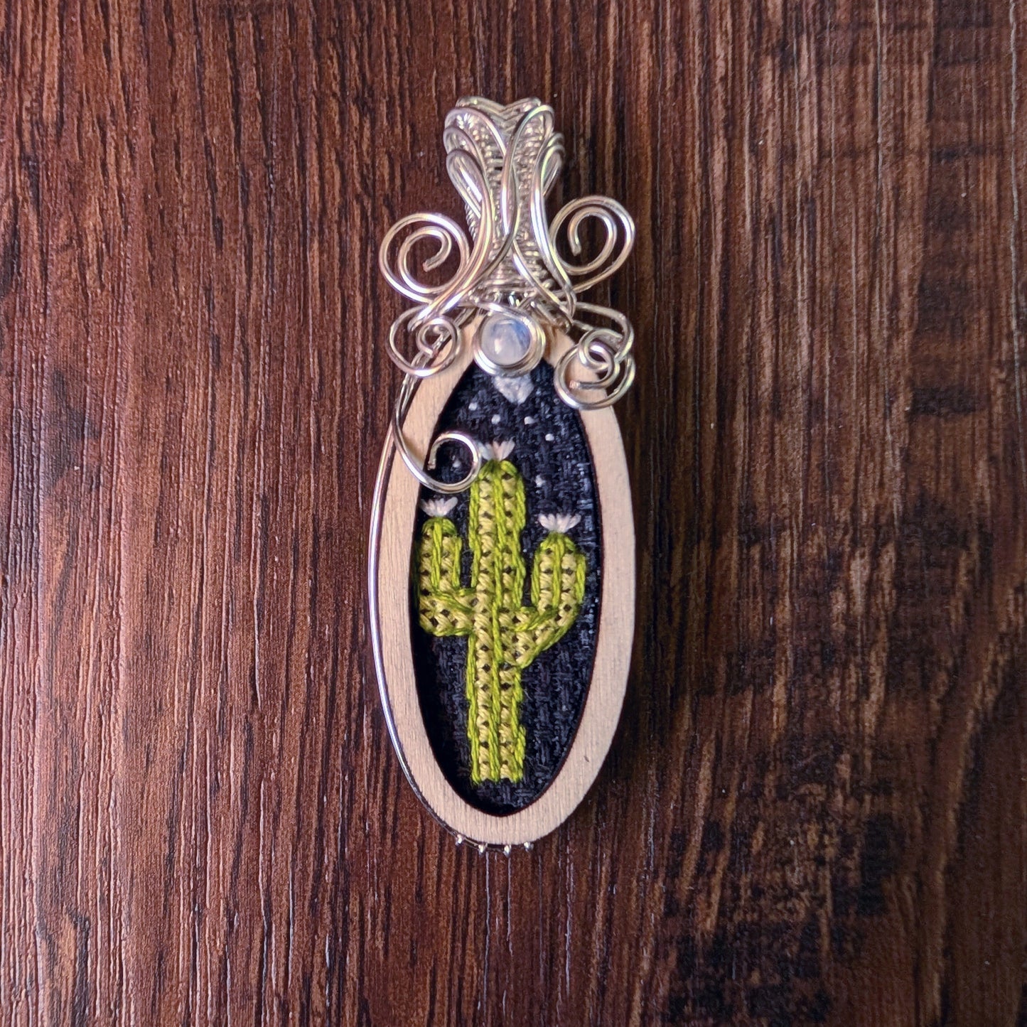 Wire Wrapped Saguaro Necklace